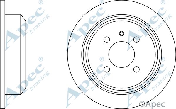 APEC BRAKING Тормозной диск DSK553